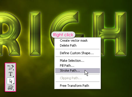 Bright Retro Text Effect step 5