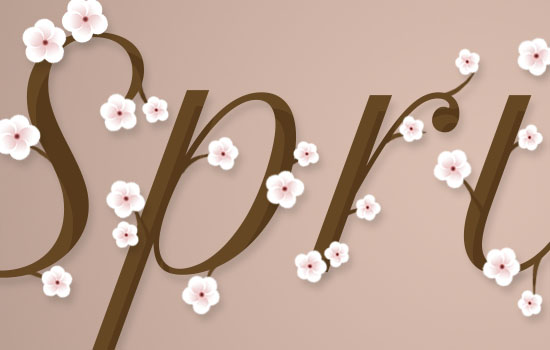 Cherry Blossoms Text Effect step 6