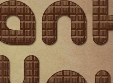 Chocolate Bar Text Effect step 4