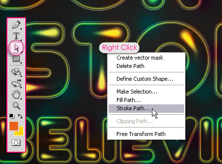 Colorful Retro Text Effect step 8