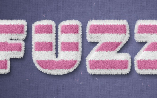 Striped Fuzzy Text Effect