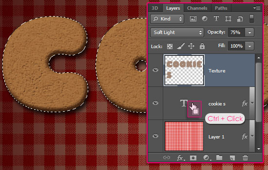 Gingerbread Cookies Text Effect step 5