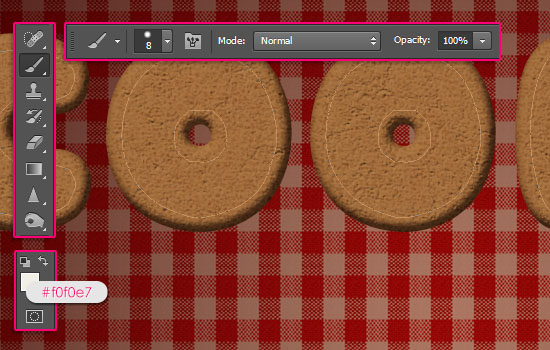 Gingerbread Cookies Text Effect step 6