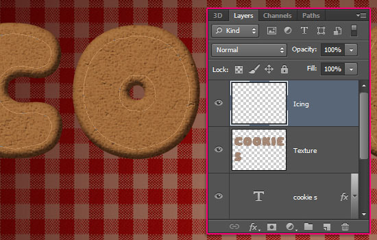 Gingerbread Cookies Text Effect step 6