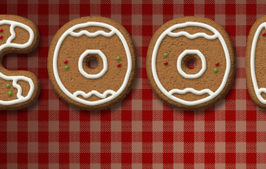 Gingerbread Cookies Text Effect step 8