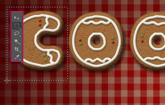 Gingerbread Cookies Text Effect step 9