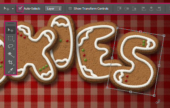 Gingerbread Cookies Text Effect step 9