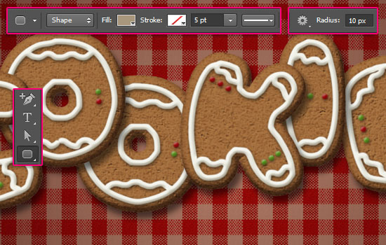 Gingerbread Cookies Text Effect step 10