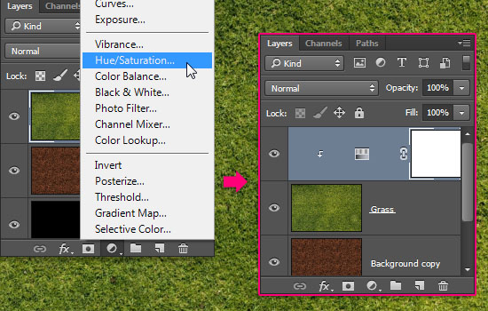 Grass and Dirt Text Effect step 2