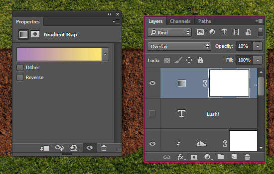 Grass and Dirt Text Effect step 6