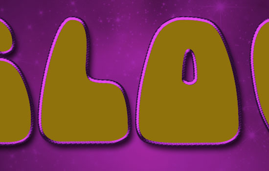 Inflated Satin Text Effect step 3