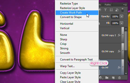 Inflated Satin Text Effect step 7