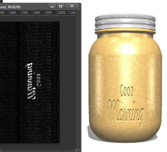 Jar Embossed Text Effect step 8