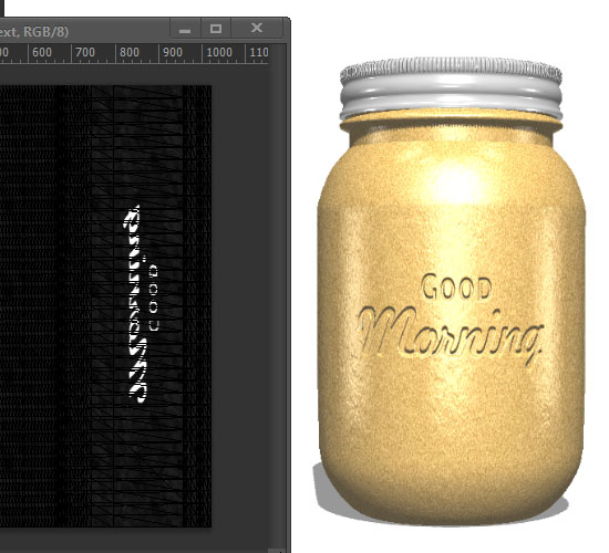 Jar Embossed Text Effect step 8