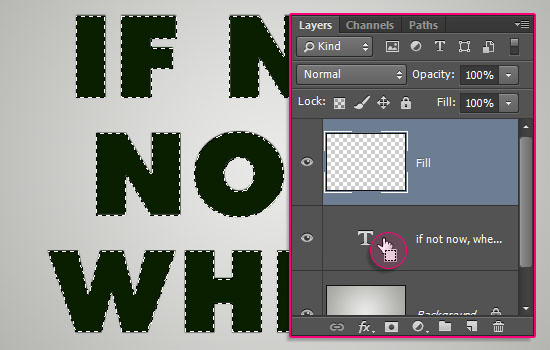 Low-Poly Text Effect step 1