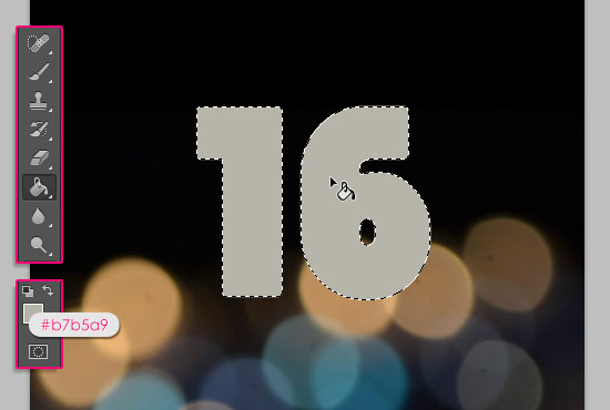 Number Candles Text Effect step 2