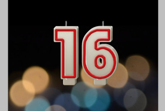 Number Candles Text Effect step 11