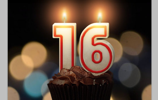 Number Candles Text Effect step 21