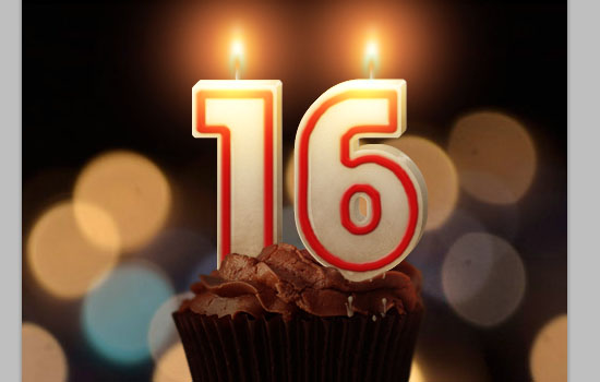 Number Candles Text Effect step 22