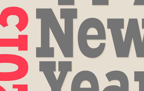 Simple New Year Typographic Poster Text Effect step 4