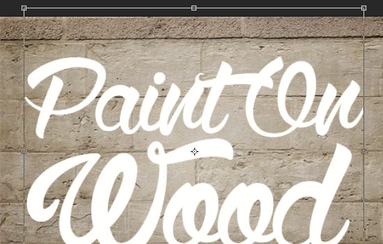 Paint On Wood Text Effect step 2