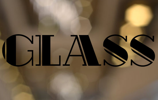 Shiny Glass Text Effect step 1