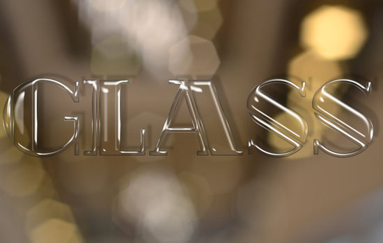 Shiny Glass Text Effect step 4