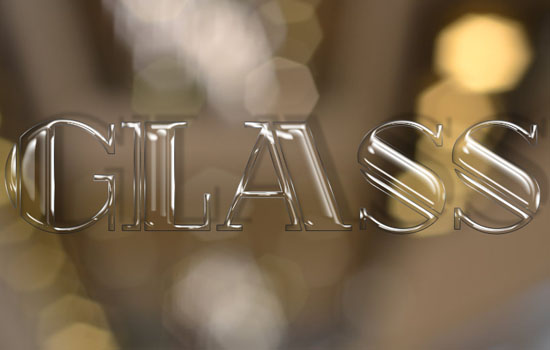 Shiny Glass Text Effect step 5