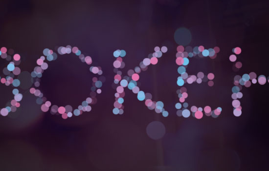 Simple Bokeh Text Effect step 3