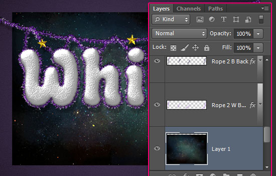 Snowy Festive Text Effect step 11