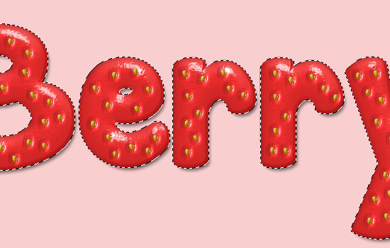 Strawberry Text Effect step 9