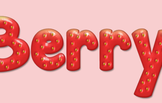 Strawberry Text Effect step 11