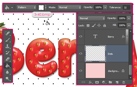 Strawberry Text Effect step 13