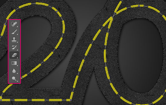 Striped Road Inspired Text Effect step 5