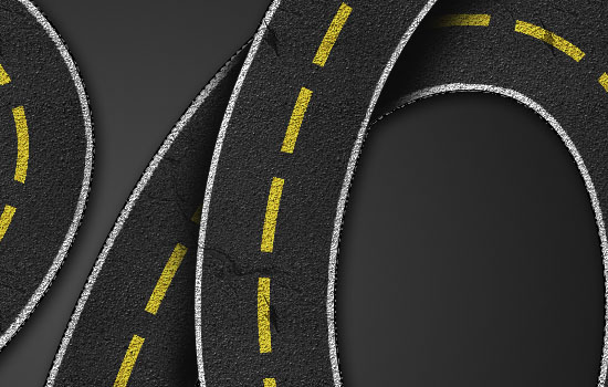 Striped Road Inspired Text Effect step 8