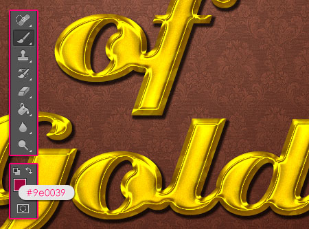 Stylish Gold Text Effect step 5
