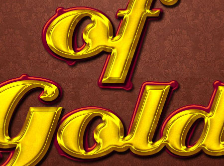 Stylish Gold Text Effect step 8