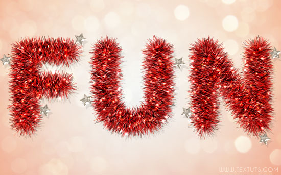 Tinsel Text Effect