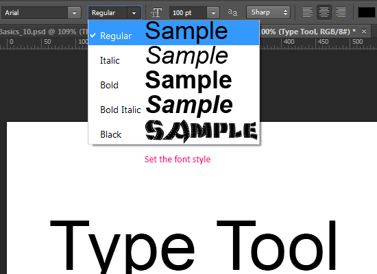 Photoshop CS6 Type Tool Basics