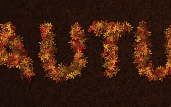 Colorful Autumn Text Effect