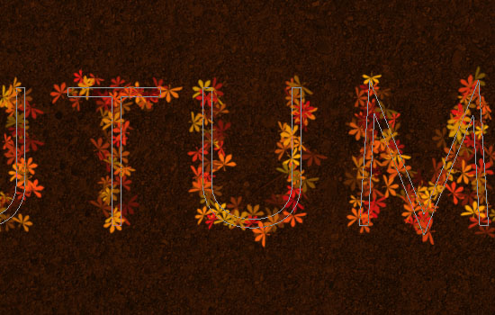 Colorful Autumn Text Effect step 5