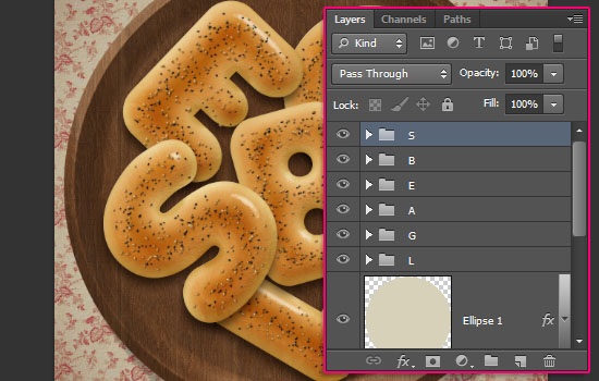 Delicious Bagels Text Effect step 14