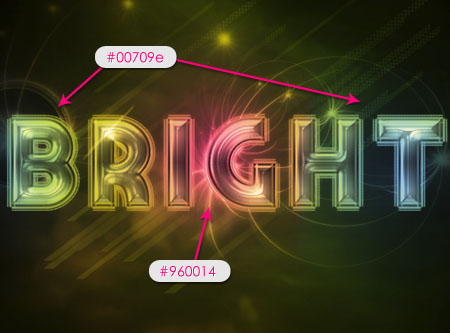 Bright Retro Text Effect step 7