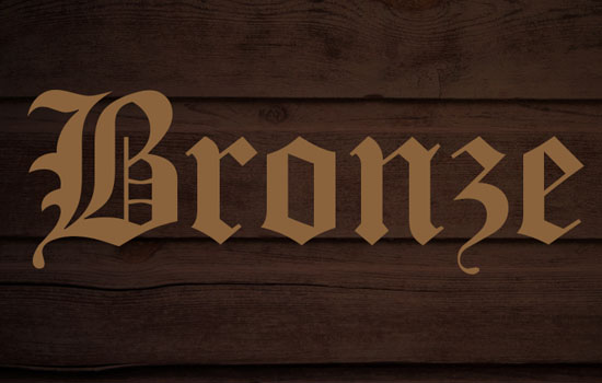 Bronze Text Effect step 2