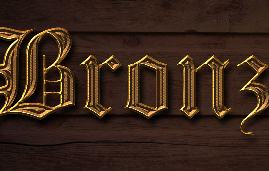 Bronze Text Effect step 4