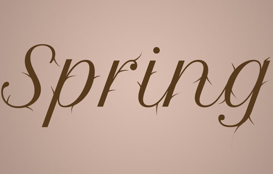 Cherry Blossoms Text Effect step 4