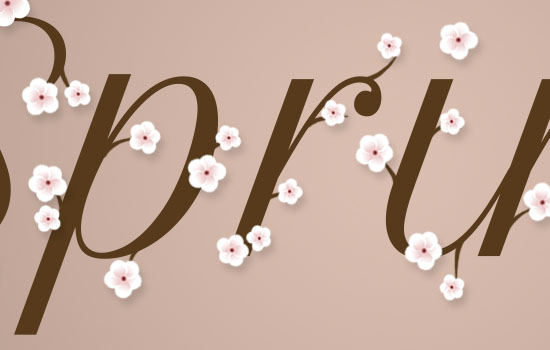 Cherry Blossoms Text Effect step 5