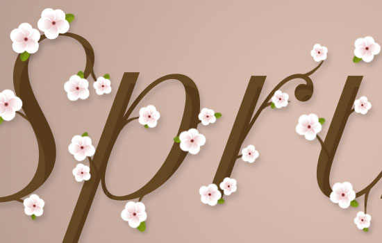 Cherry Blossoms Text Effect step 7