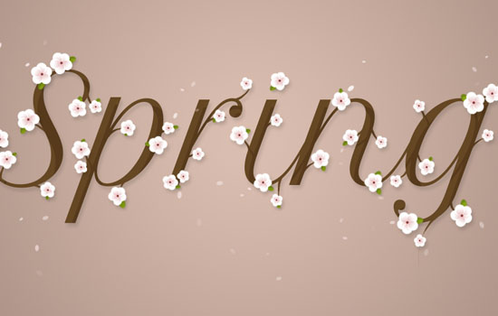 Cherry Blossoms Text Effect step 8
