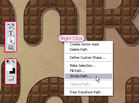 Chocolate Bar Text Effect step 5